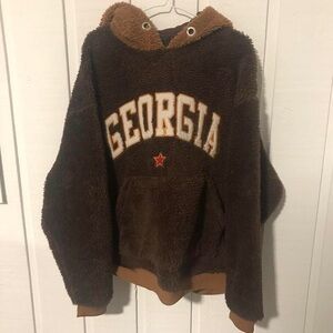 ASOS oversized sherpa teddy hoodie